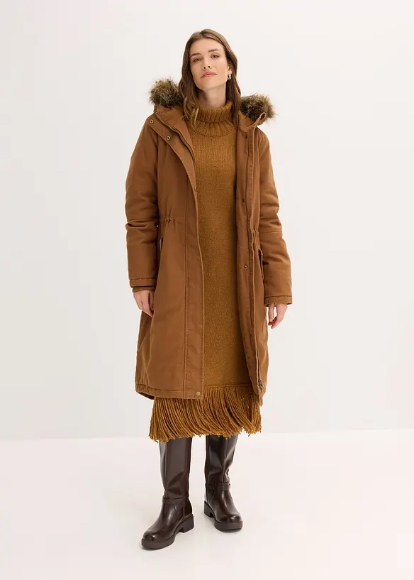 Vatovaná dlouhá parka, bonprix