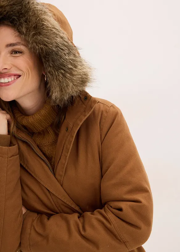 Vatovaná dlouhá parka, bonprix