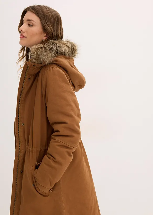 Vatovaná dlouhá parka, bonprix