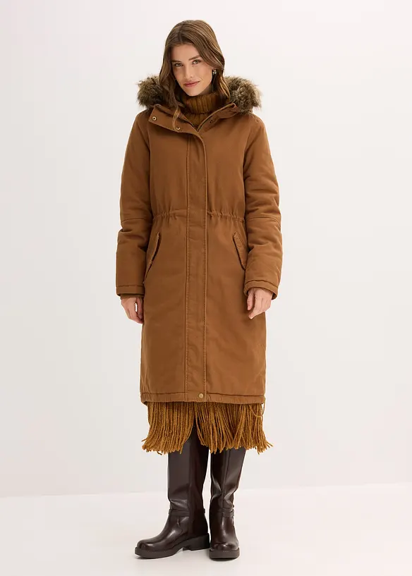 Vatovaná dlouhá parka, bonprix