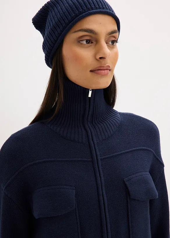 Oversize pletený kabátek, bonprix