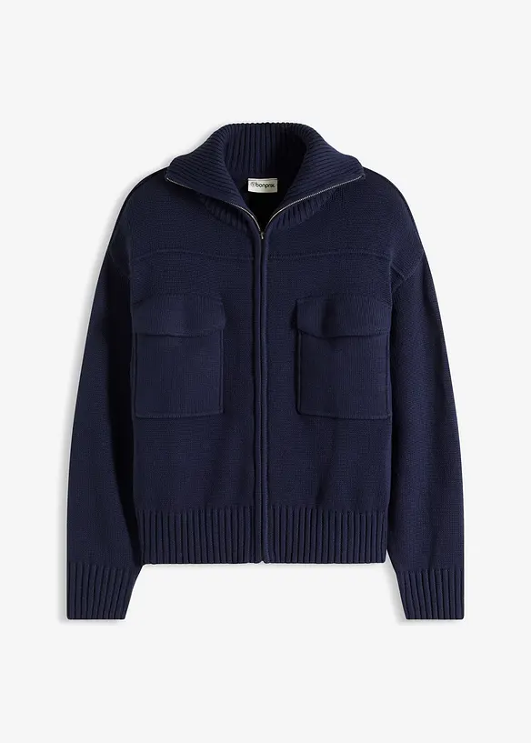 Oversize pletený kabátek, bonprix