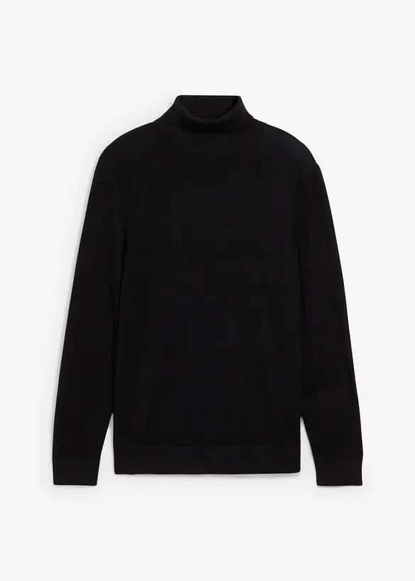 Svetr s rolákovým límcem, z jemné pleteniny s luxusní merino vlnou, Slim Fit, bonprix