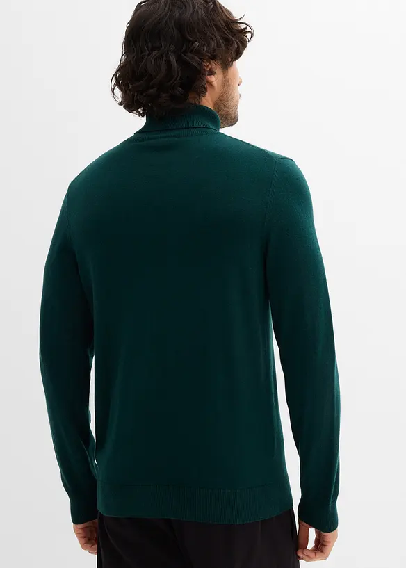 Svetr s rolákovým límcem, z jemné pleteniny s luxusní merino vlnou, Slim Fit, bonprix