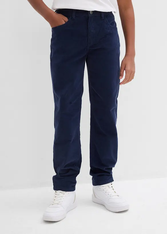 Manšestrové kalhoty Regular Fit z bavlněného streče, Straight, bonprix