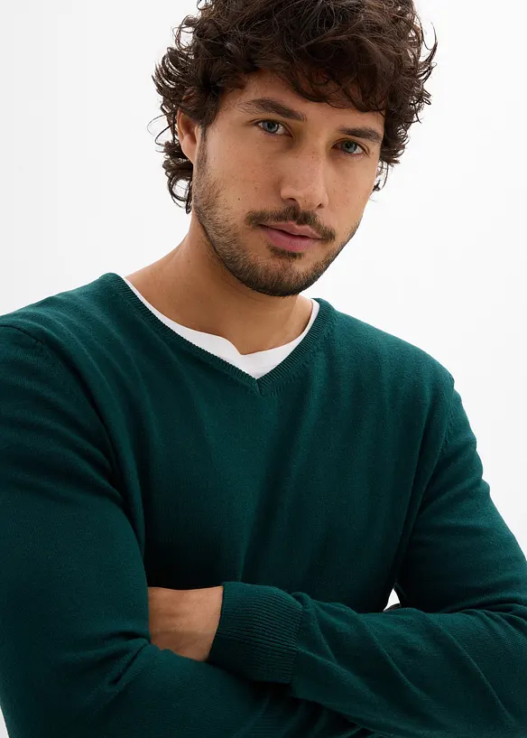 Svetr z jemné pleteniny s luxusní merino vlnou, bonprix