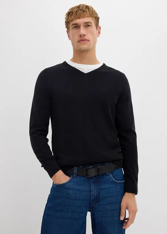 Svetr z jemné pleteniny s luxusní merino vlnou, bonprix
