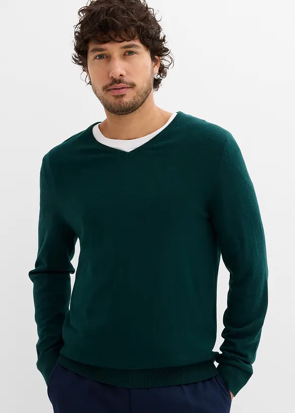 Svetr z jemné pleteniny s luxusní merino vlnou, bonprix