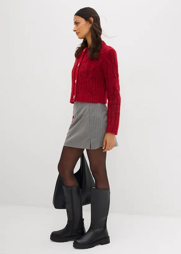 Kabátek ze silnější pleteniny z měkké vlněné směsi, bonprix