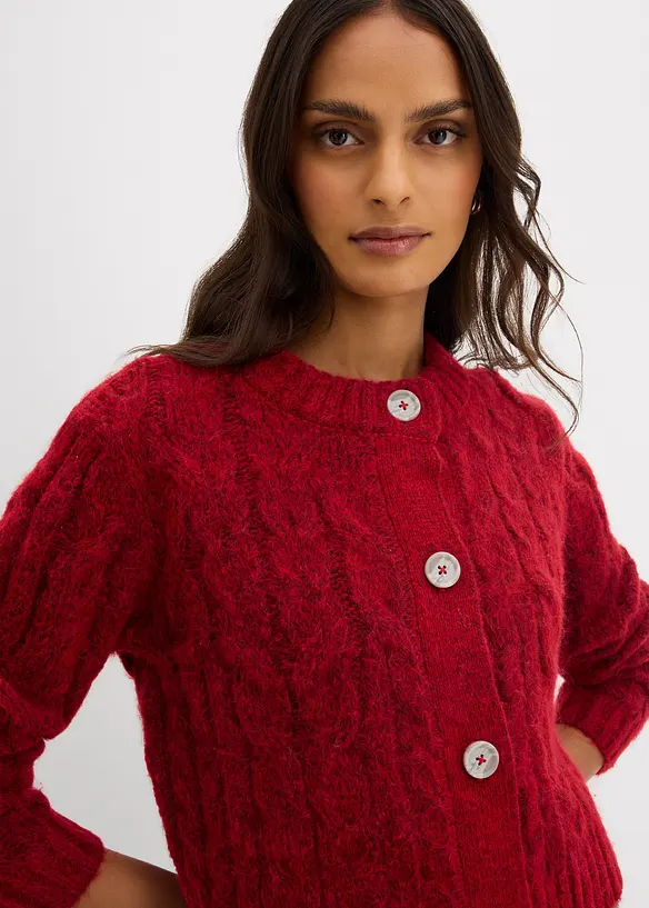 Kabátek ze silnější pleteniny z měkké vlněné směsi, bonprix