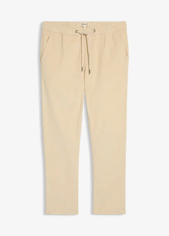 Manšestrové kalhoty bez zapínání, Regular Fit, Straight, bonprix