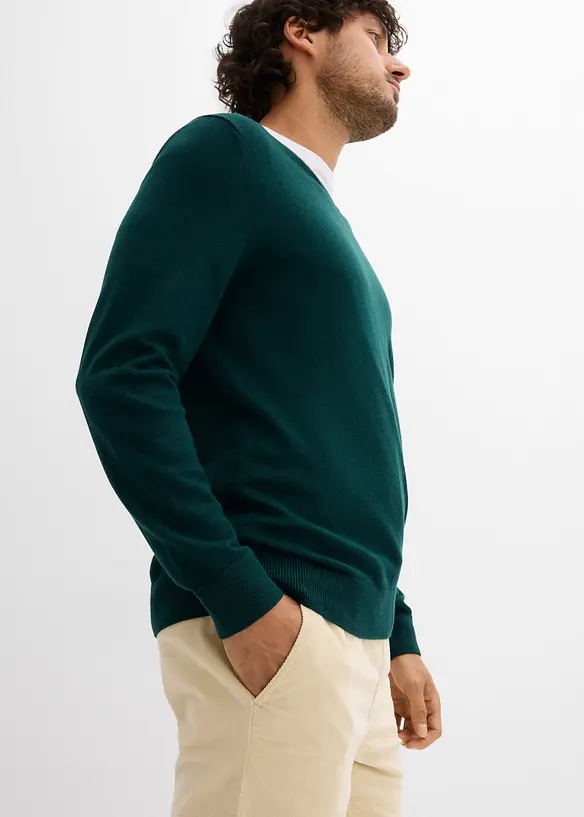 Manšestrové kalhoty bez zapínání, Regular Fit, Straight, bonprix