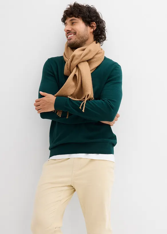 Manšestrové kalhoty bez zapínání, Regular Fit, Straight, bonprix