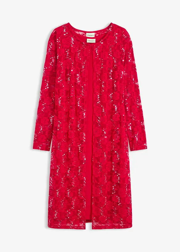 Šaty s krajkou (2dílná souprava), bonprix