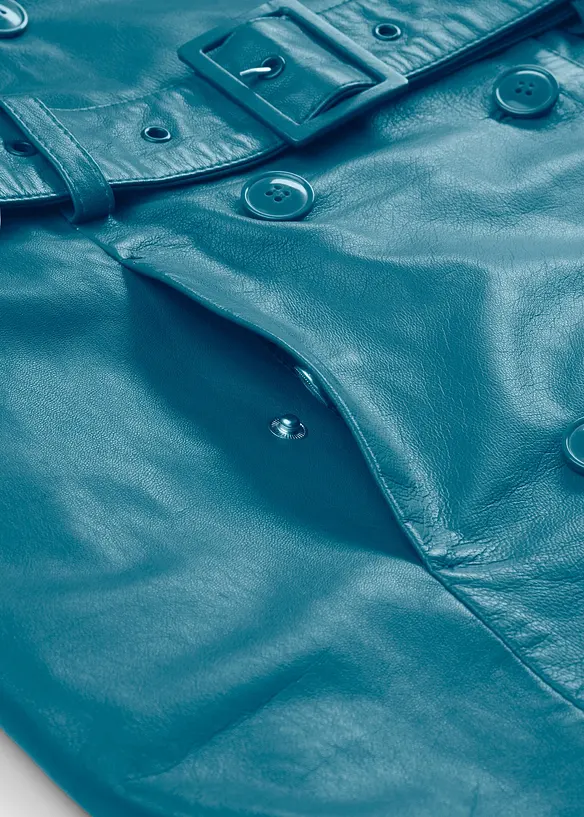 Kožený trenčkot z jehněčí kůže nappa, bonprix