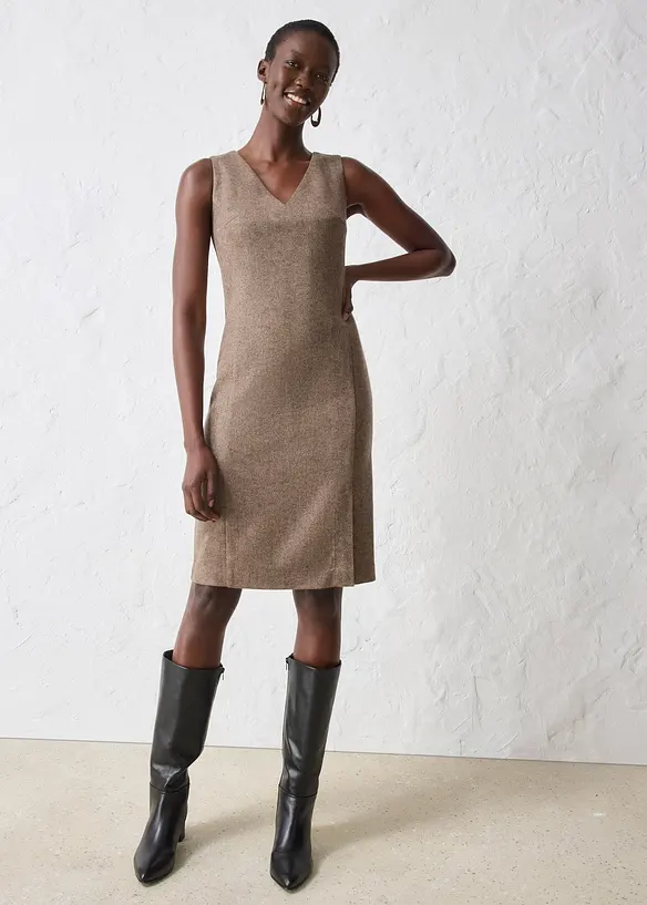 Pouzdrové šaty s vlnou, bonprix