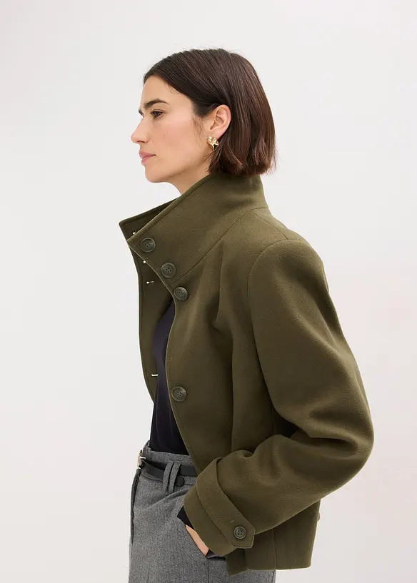 Kabátek s vlněným vzhledem, bonprix