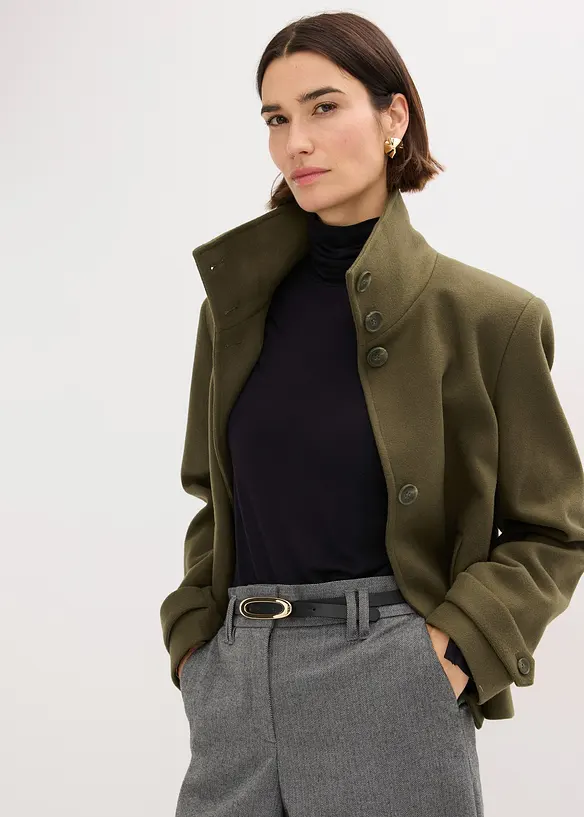 Kabátek s vlněným vzhledem, bonprix