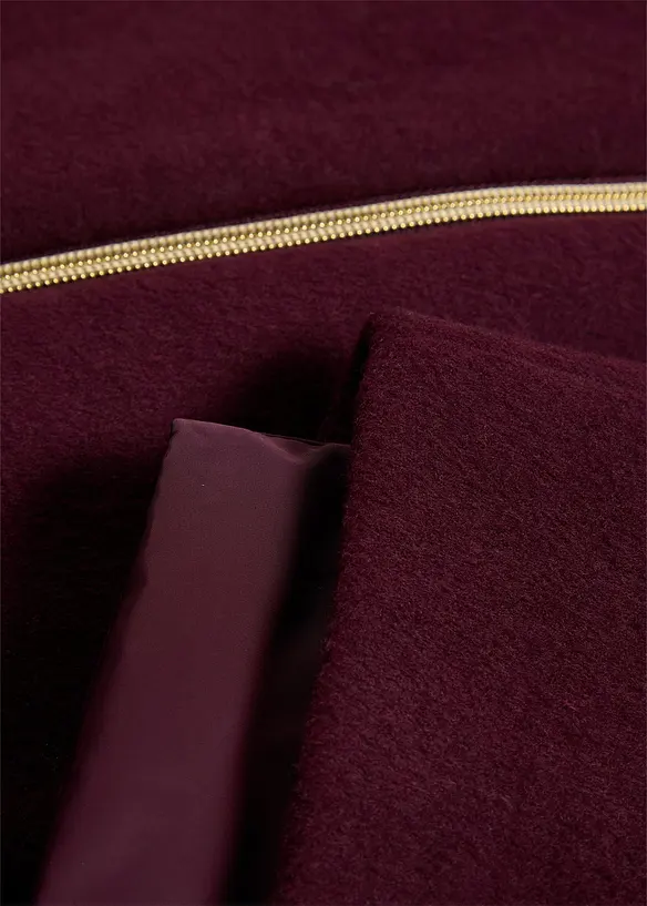 Vlněný kabát s prošívanou vnitřní bundou (2dílná souprava), bonprix