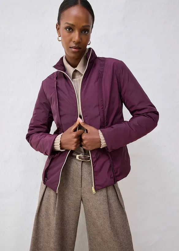 Vlněný kabát s prošívanou vnitřní bundou (2dílná souprava), bonprix