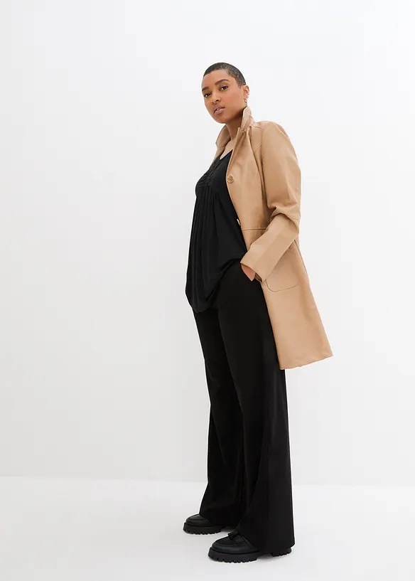 Tričko s áčkovým střihem, krátký rukáv, bonprix