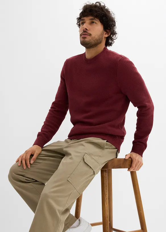 Strečově cargo termokalhoty Regular Fit, Straight, bonprix