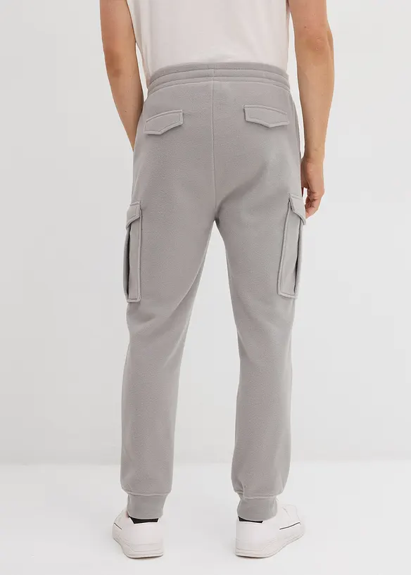 Cargo kalhoty z flísu, Regular Fit, bonprix