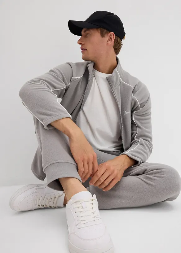 Cargo kalhoty z flísu, Regular Fit, bonprix