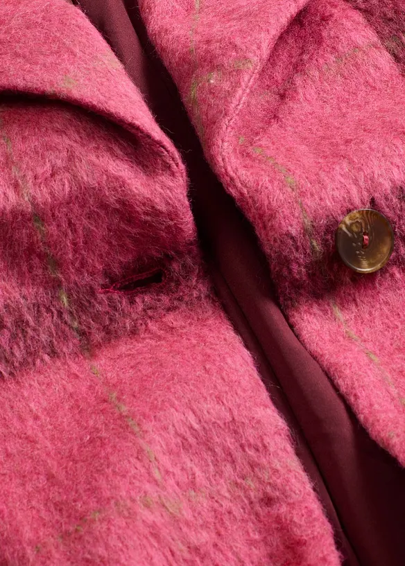 Oversize kabát s vlněným vzhledem, bonprix