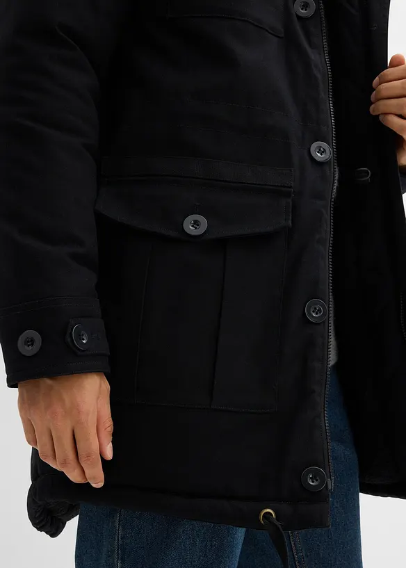 Parka s plyšovou podšívkou, bonprix