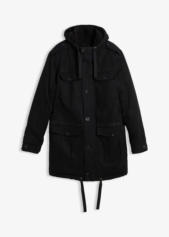 Parka s plyšovou podšívkou, bonprix