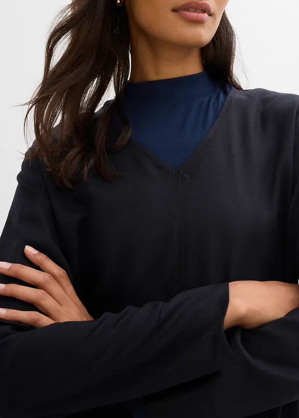 Keprové šaty ze splývavého lyocellu, bonprix