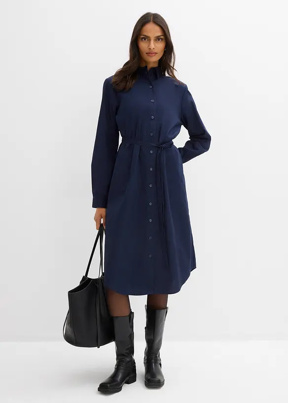 Midi šaty z čisté organické bavlny, bonprix