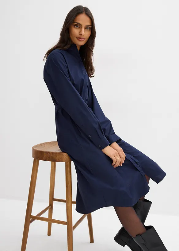 Midi šaty z čisté organické bavlny, bonprix