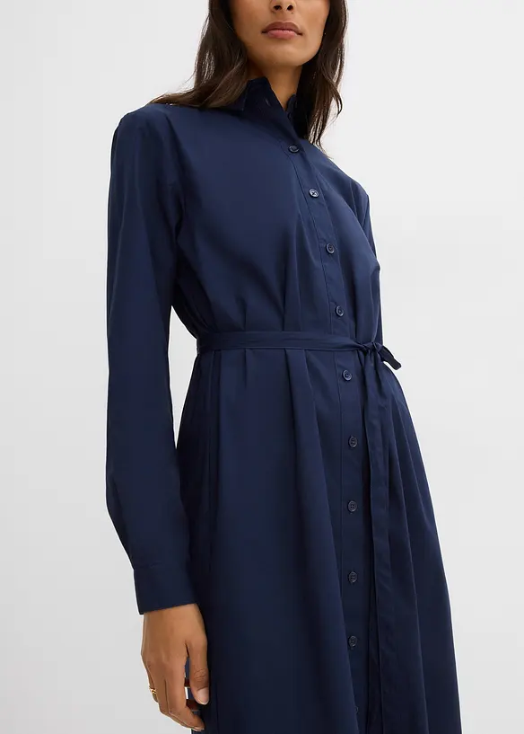 Midi šaty z čisté organické bavlny, bonprix