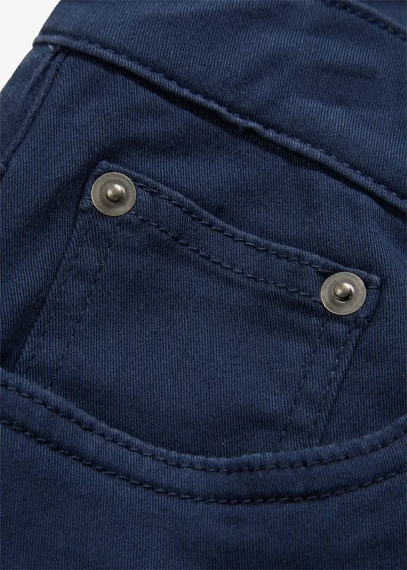 Strečové termo kalhoty Regular Fit, Straight, hebce měkká flanelová podšívka, bonprix