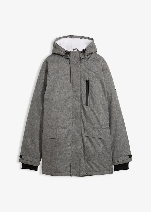 Nepromokavá funkční parka s medvídkovým flísem, bonprix