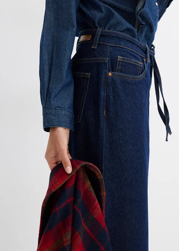 Džíny Wide Leg, Mid Waist, bonprix