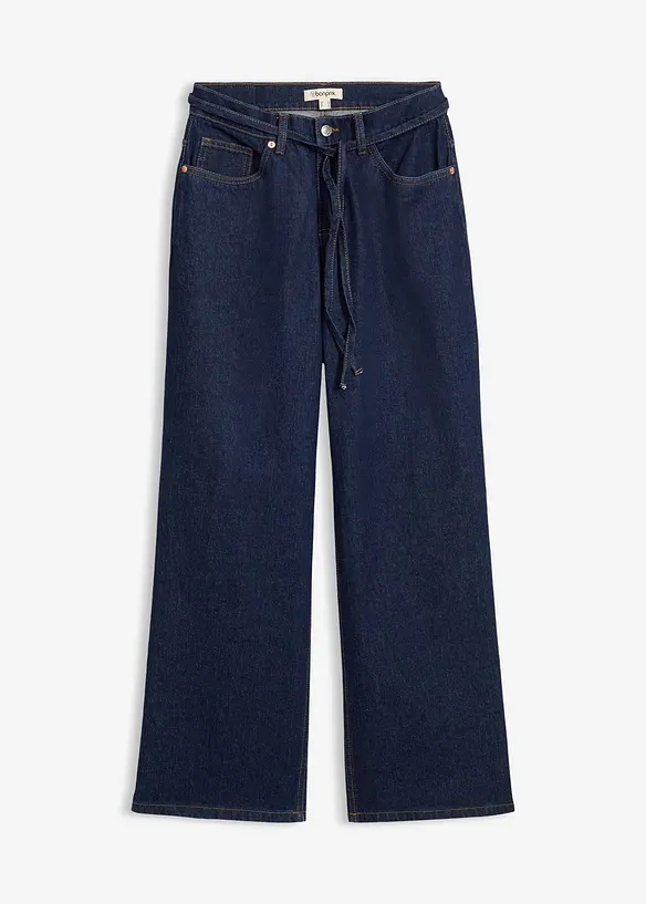 Džíny Wide Leg, Mid Waist, bonprix