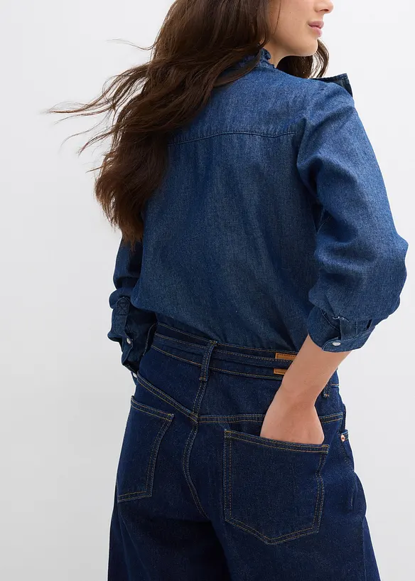 Džíny Wide Leg, Mid Waist, bonprix