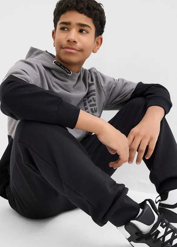 Joggingové kalhoty z měkké bavlněné směsi (2 ks v balení), bonprix