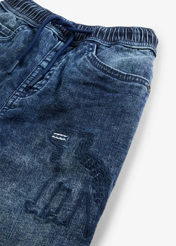 Termo džíny bez zapínání, Regular Fit, s žerzejovou podšívkou, bonprix