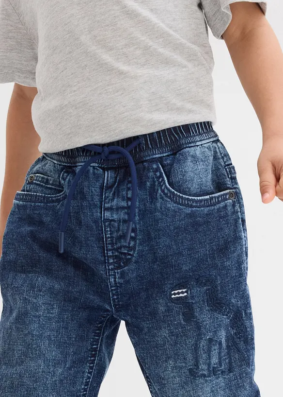 Termo džíny bez zapínání, Regular Fit, s žerzejovou podšívkou, bonprix