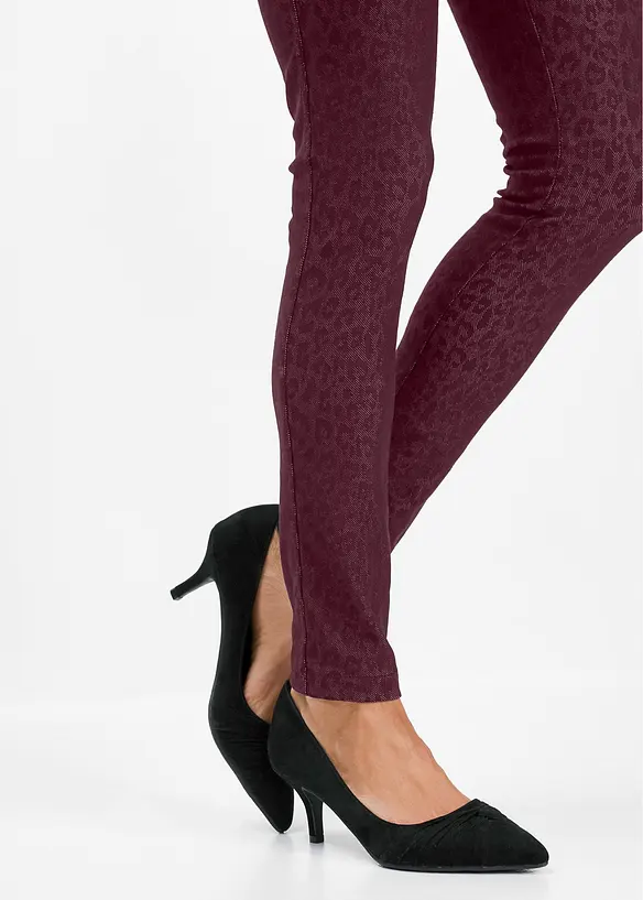 Jeggings s leopardím potiskem, bonprix