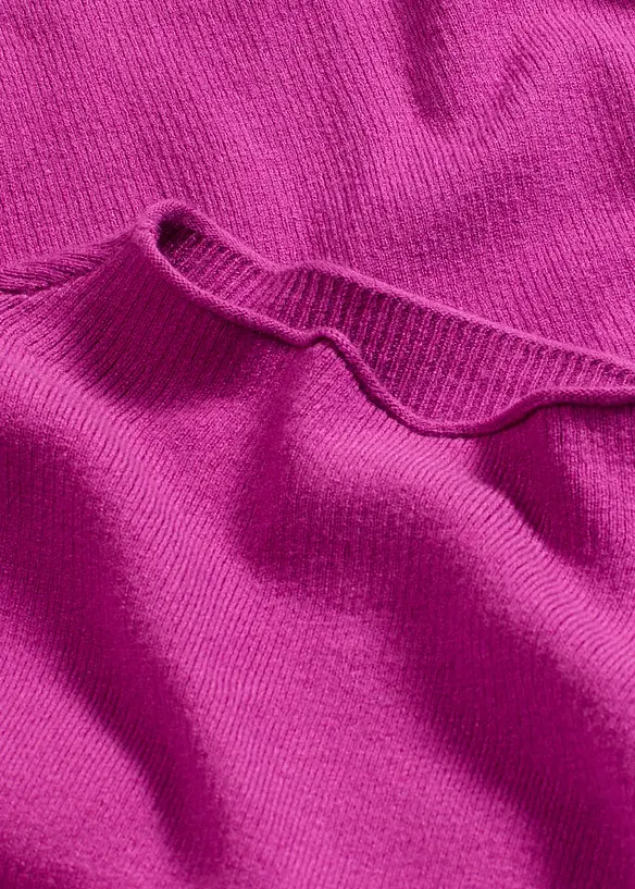 Pletený svetr s balónovými rukávy, bonprix