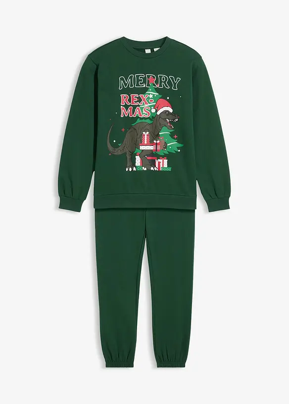 Mikina a teplákové kalhoty z čisté bavlny (2dílná souprava), bonprix