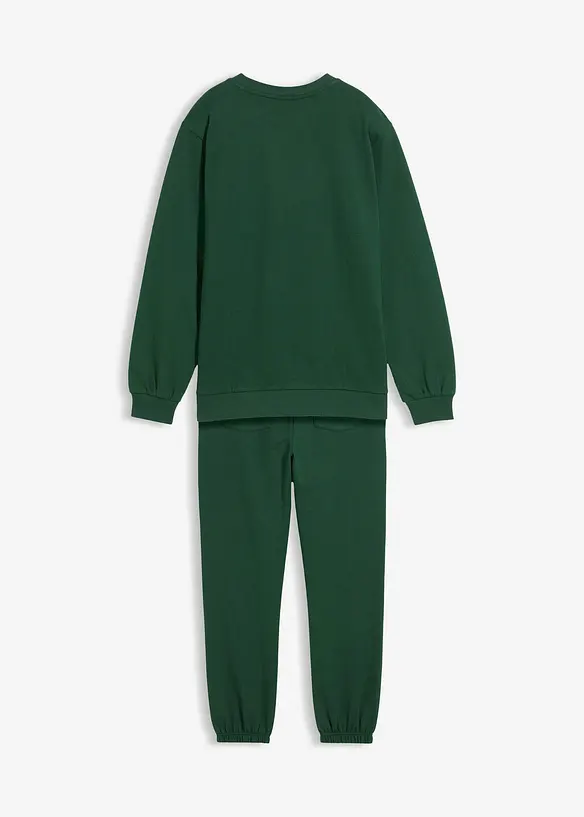 Mikina a teplákové kalhoty z čisté bavlny (2dílná souprava), bonprix