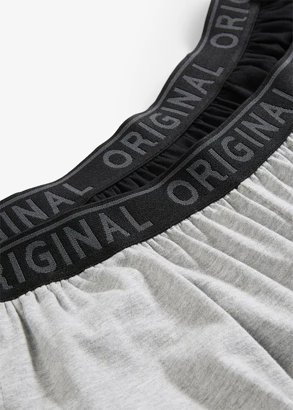 Pyžamové kalhoty z čisté bavlny (2 ks v balení), bonprix