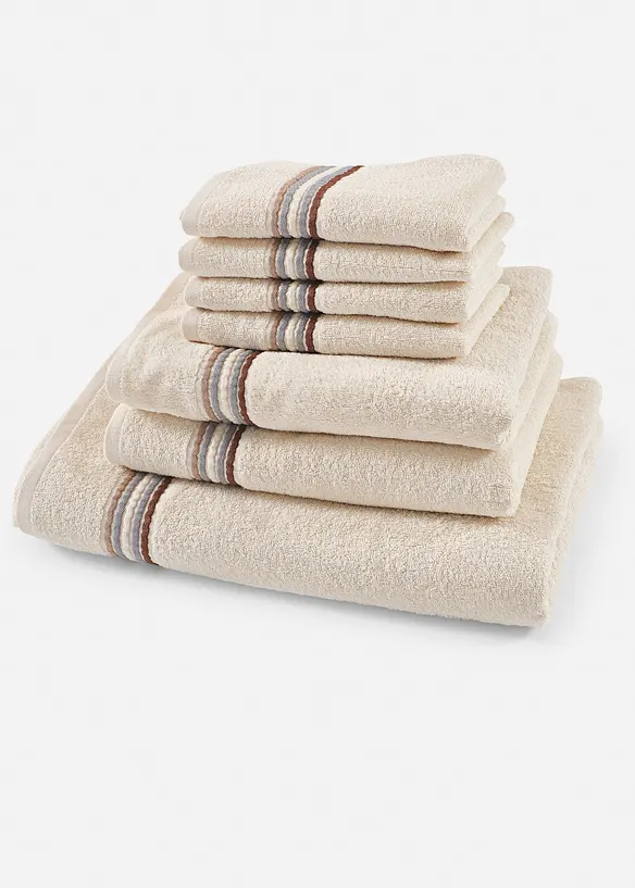 Ručník s pruhovanými detaily, bonprix