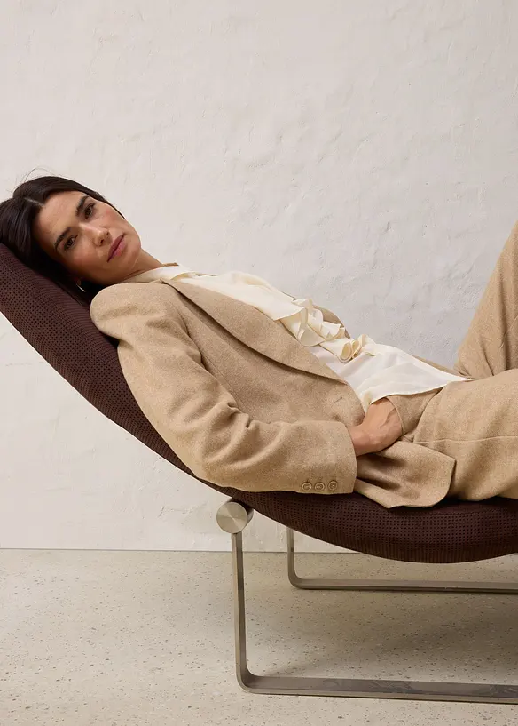 Vlněný blejzr se vzorem rybí kosti, bonprix